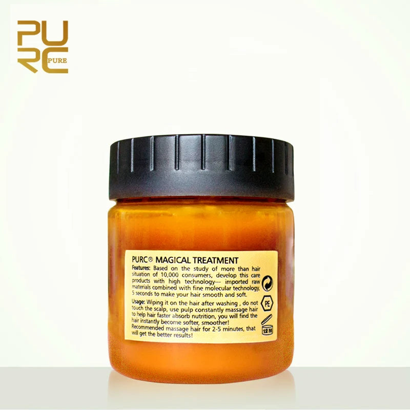 PURC-mascarilla para el cabello con tratamiento mágico, mascarilla para infusión nutritiva durante 5 segundos, repara el daño del cabello, restaura el cuidado del cabello suave