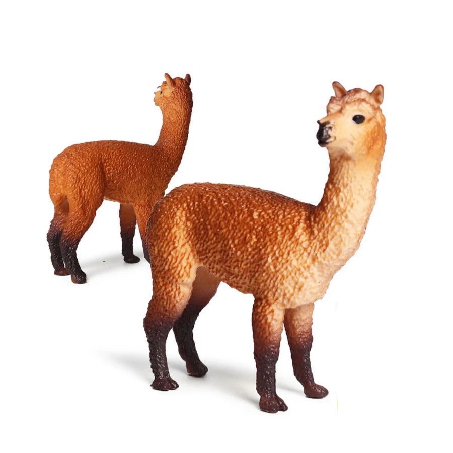 Juego de figuritas de ciervo de alce de simulación, juguete de Cervatillo de cola blanca, modelo de Animal del bosque, figuras familiares, juguetes Toppers de pastel