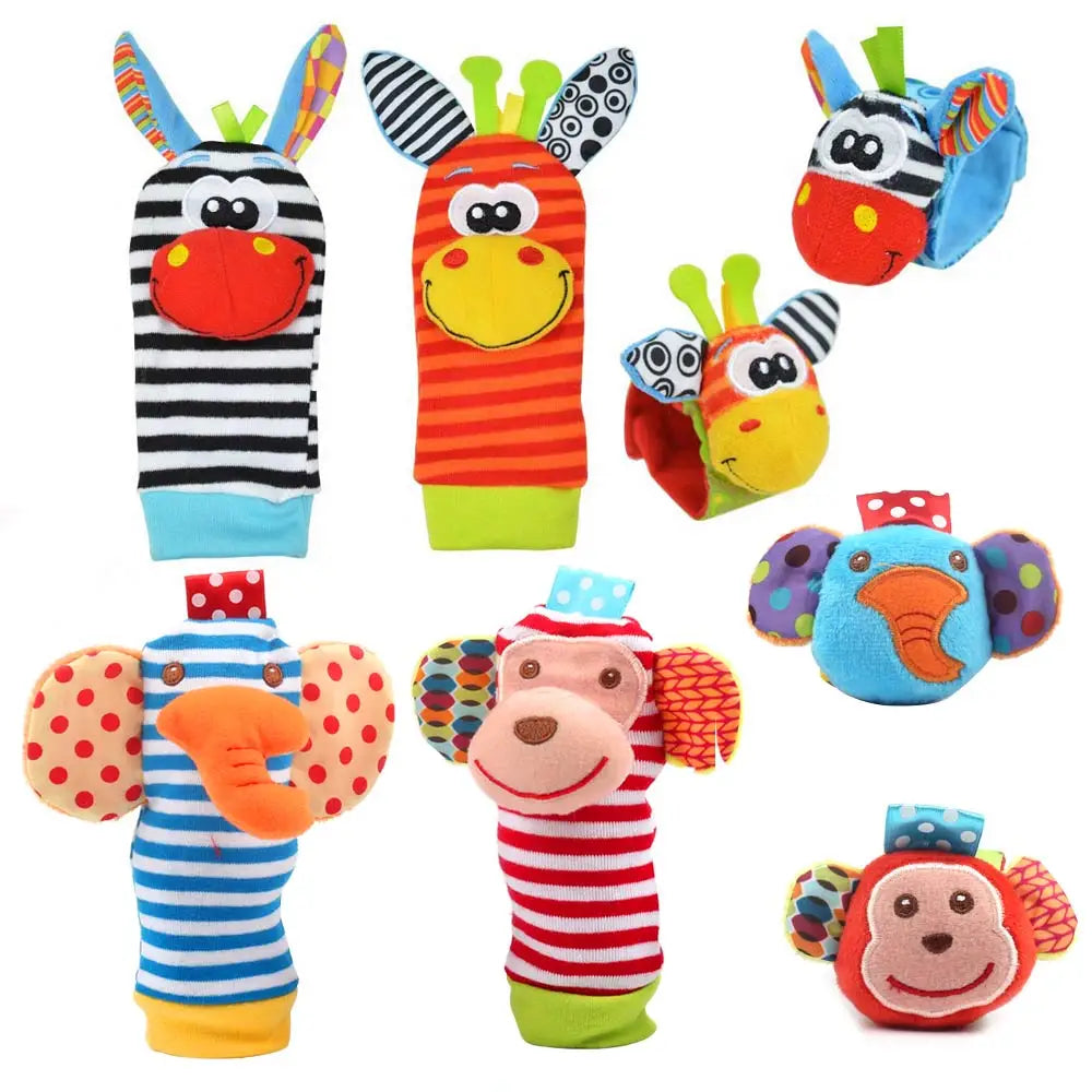 Juguetes de animales de peluche para bebés, sonajeros de muñeca, sonajeros para recién nacidos, juguetes para hacer sonidos, sonajero para bebés de 0 a 12 meses