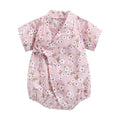 Sanlutoz-monos florales para niñas, ropa de algodón para bebés, monos bonitos para bebés recién nacidos, manga corta