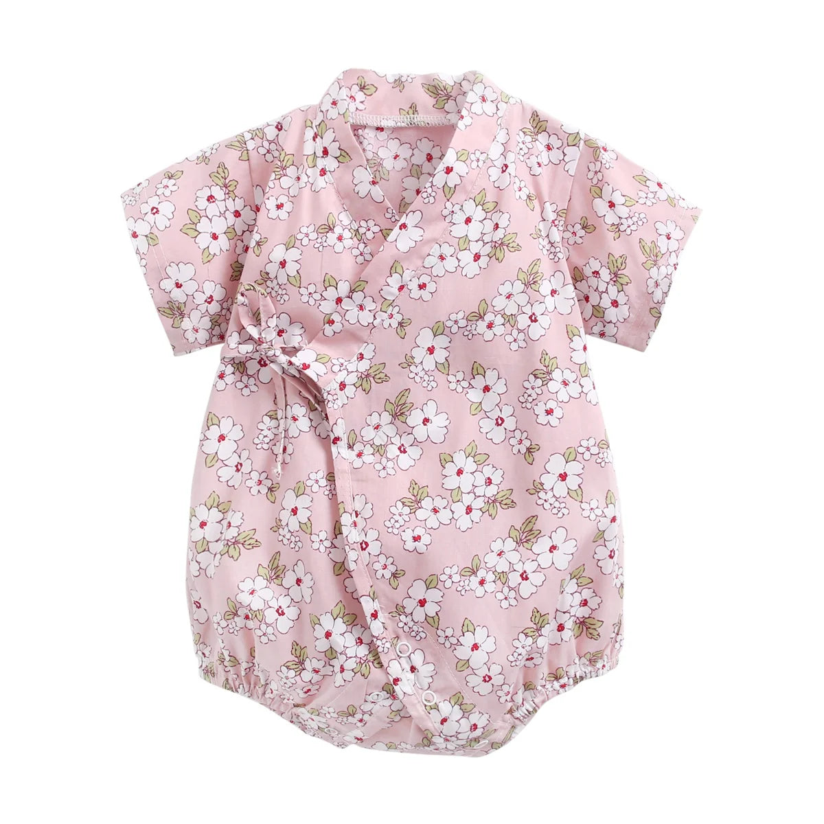 Sanlutoz-monos florales para niñas, ropa de algodón para bebés, monos bonitos para bebés recién nacidos, manga corta