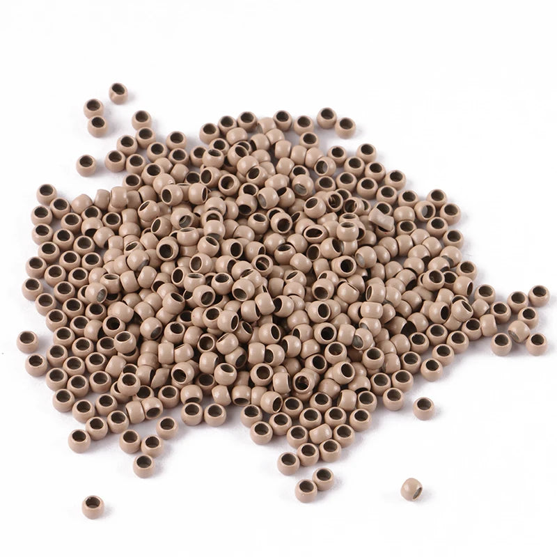 1000 piezas de nano anillos de 4,0 mm para extensión de cabello 13 #   color rubio