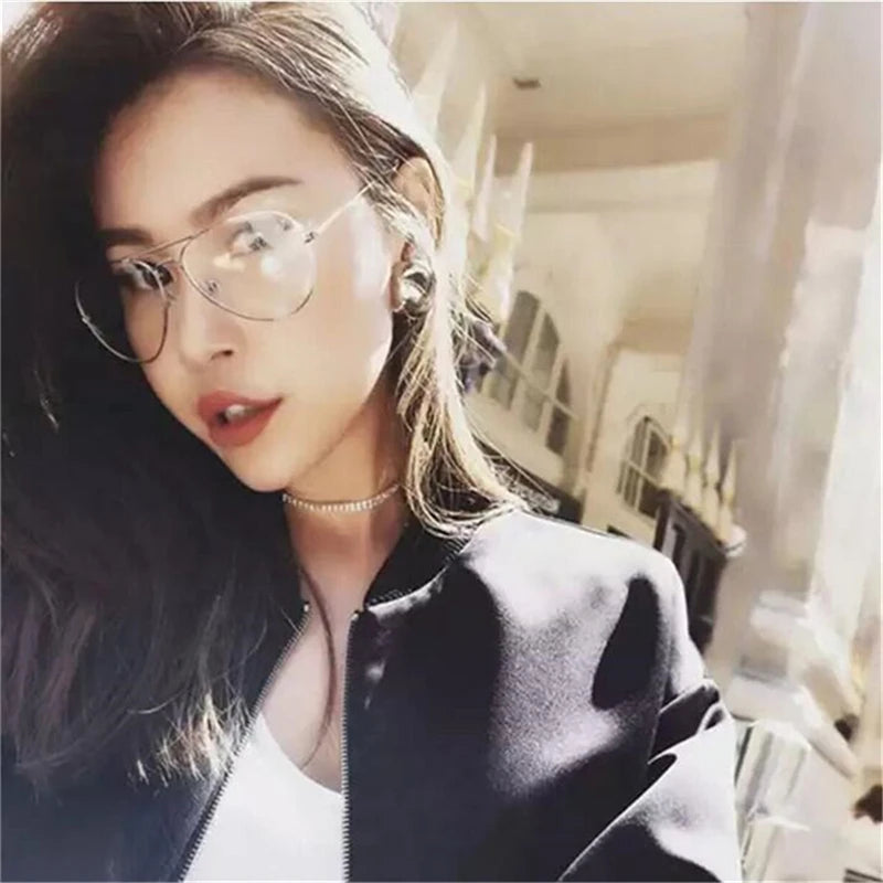 Gafas Retro antiluz azul con montura de ojo de gato de Metal, gafas para miopía para mujeres y hombres, gafas graduadas-1,0-1,5 a-6,0