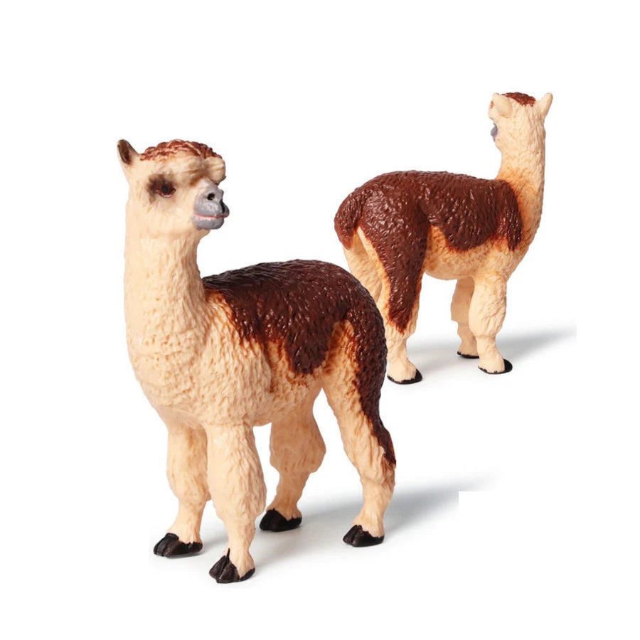 Juego de figuritas de ciervo de alce de simulación, juguete de Cervatillo de cola blanca, modelo de Animal del bosque, figuras familiares, juguetes Toppers de pastel