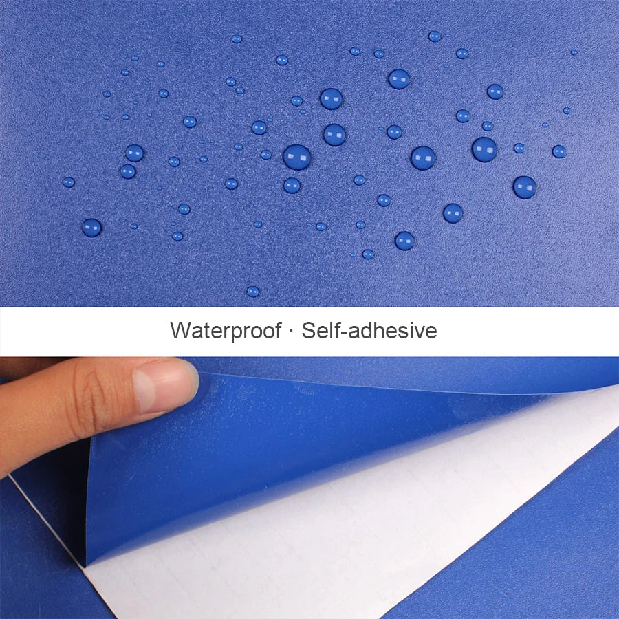 Papel tapiz mate de Color puro de PVC, autoadhesivo para dormitorio, impermeable, pegatina a prueba de humedad, película de renovación para muebles y armarios de escritorio