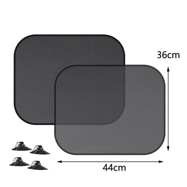 Parasol para coche protección UV plegable parasol para ventana trasera de coche 100x50cm visera de ventana trasera de malla Universal con ventosas