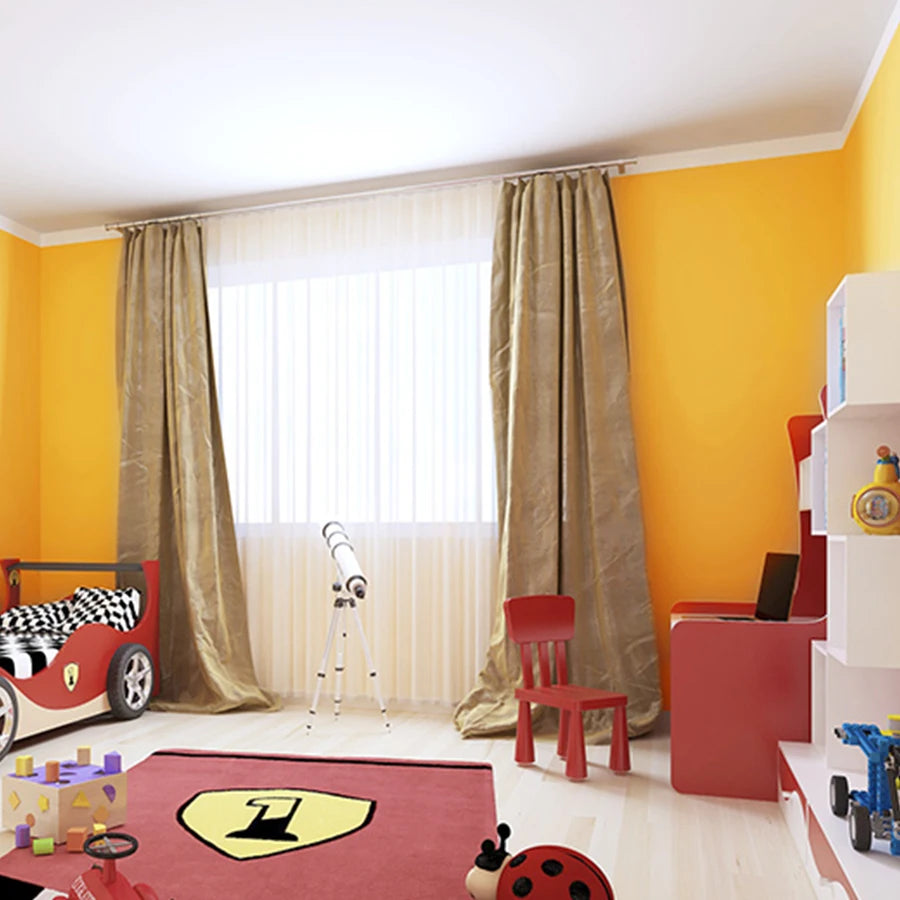 Película decorativa autoadhesiva impermeable de PVC, papel tapiz para dormitorio reacondicionado, calcomanía para habitación de niños, muebles antiguos, pegatinas de pared de Color puro