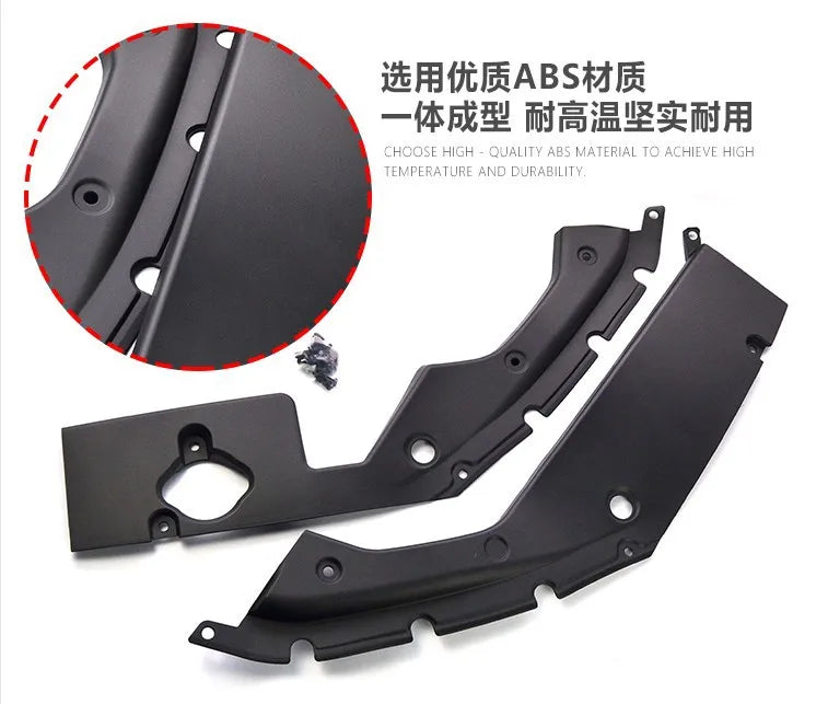 Cubierta de guardabarros del compartimento del motor, accesorios de decoración a prueba de polvo, ABS, para Honda Civic 10, 2016 +