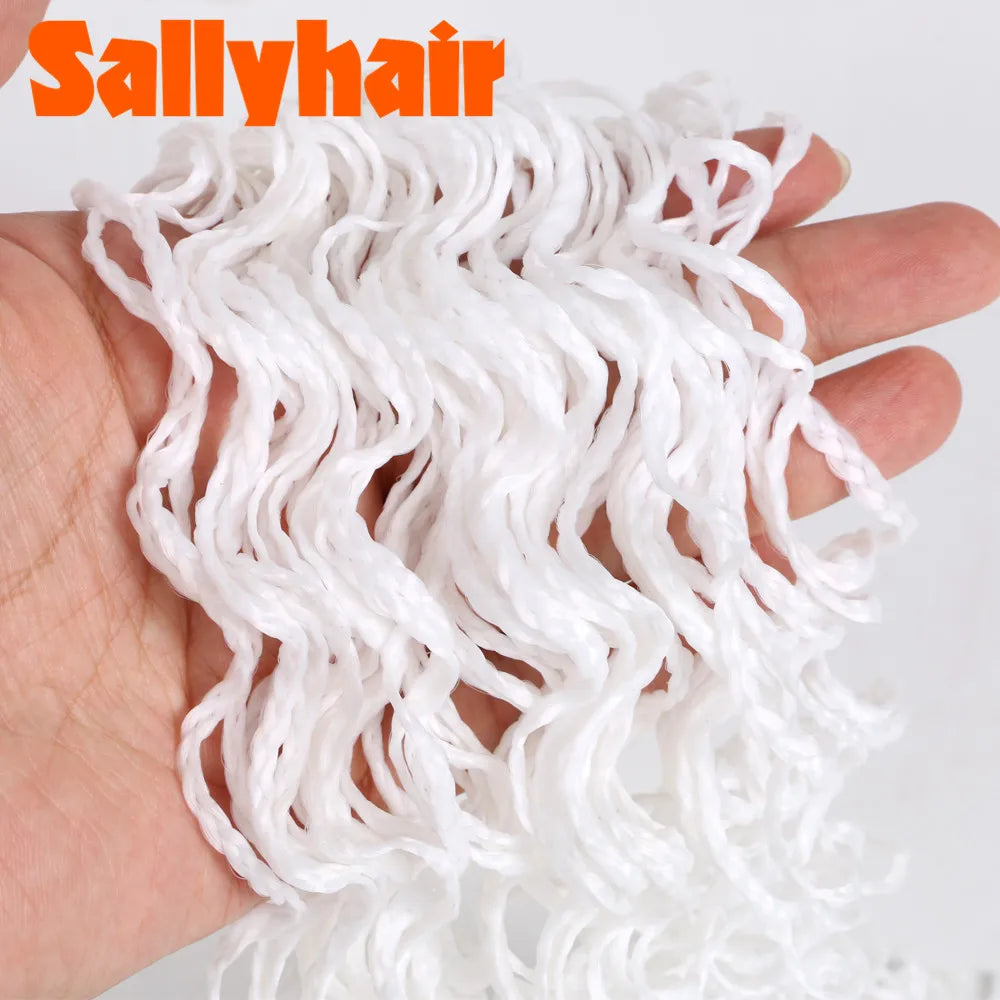 Sallyhair-trenzas sintéticas Zizi Box, trenzas delgadas de ganchillo, cabello Eunice, extensiones de cabello trenzado Zizi de colores, cabello marrón y negro