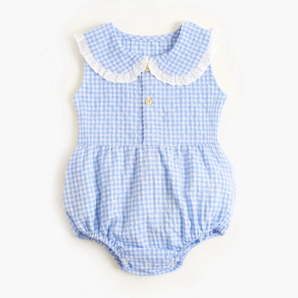 Sanlutoz-Body de algodón para bebé, ropa a cuadros bonita para recién nacido, monos infantiles de princesa sin mangas para niña pequeña