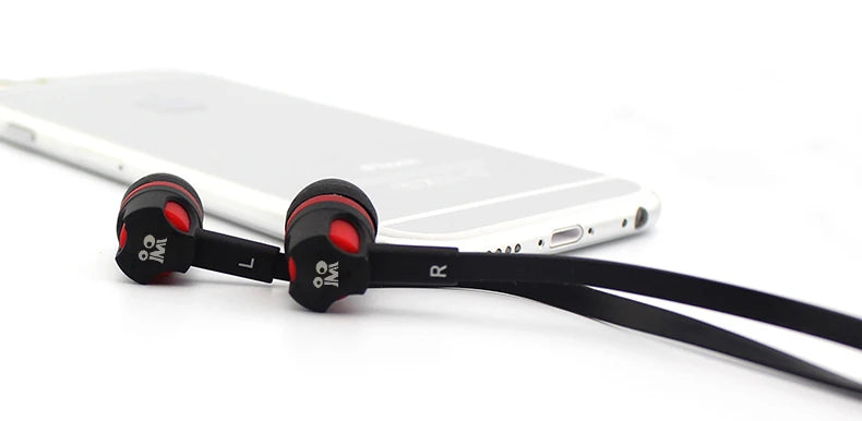 Auriculares Extra Bass con cable, auriculares de 3,5mm con micrófono, estilo fideos, auriculares deportivosки para Samsung