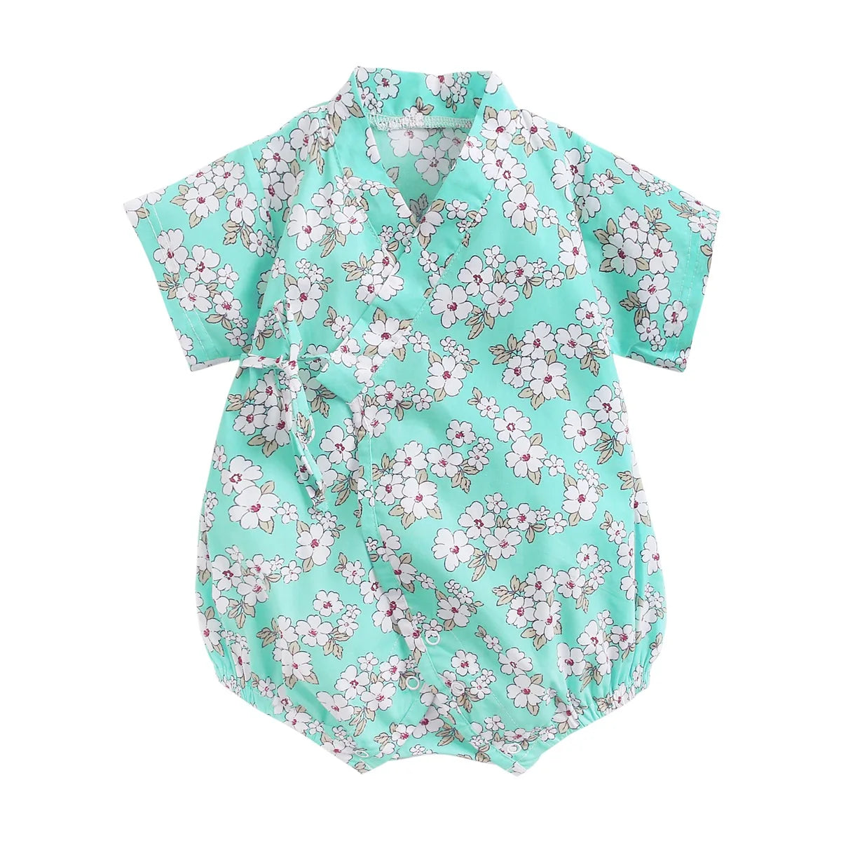 Sanlutoz-monos florales para niñas, ropa de algodón para bebés, monos bonitos para bebés recién nacidos, manga corta