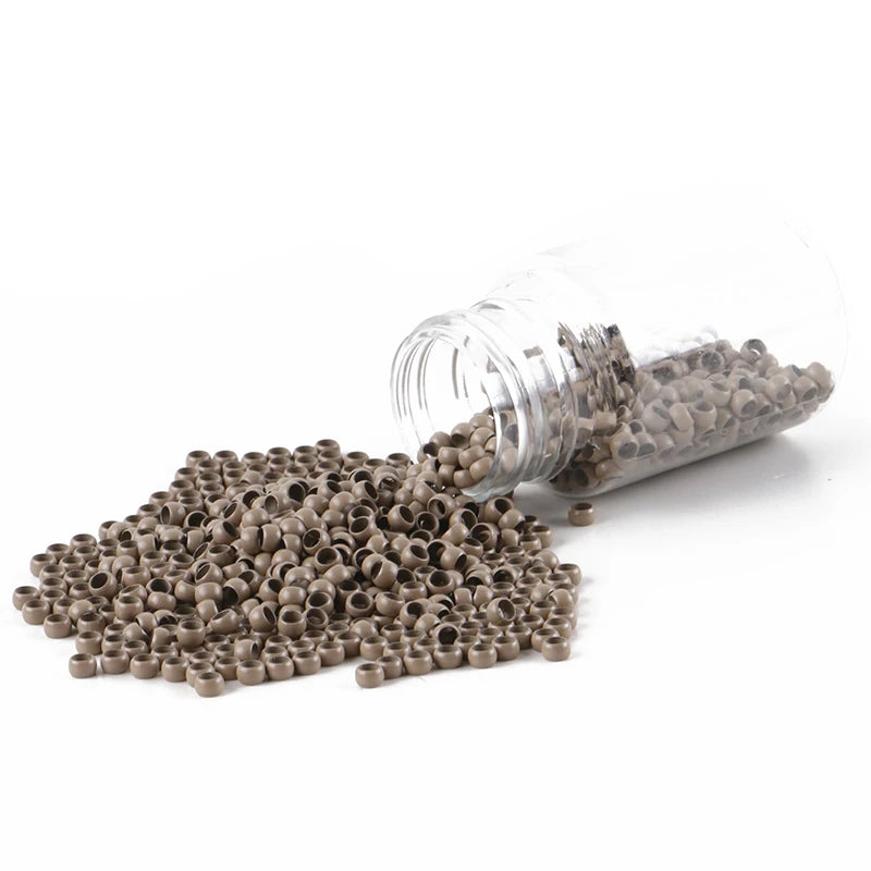 1000 piezas de nano anillos de 4,0 mm para extensión de cabello 13 #   color rubio