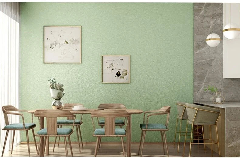 WOKHOME-papel tapiz autoadhesivo de vinilo de Color sólido, papel de Contacto impermeable, pegatina de pared, película, papeles de pared en rollos, decoración del hogar