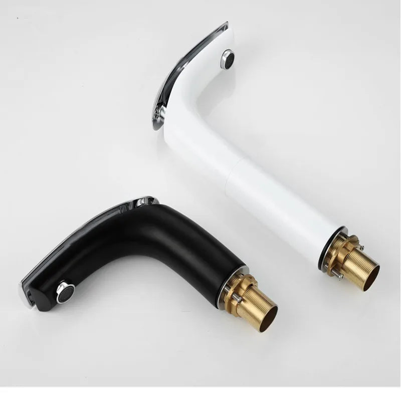 Grifos de Baño de Estilo Moderno, Grifo de Lavabo de Latón Negro/Plateado, Grifo de Lavabo de un Solo Orificio, Grifo Mezclador de Agua Fría y Caliente, Torneira