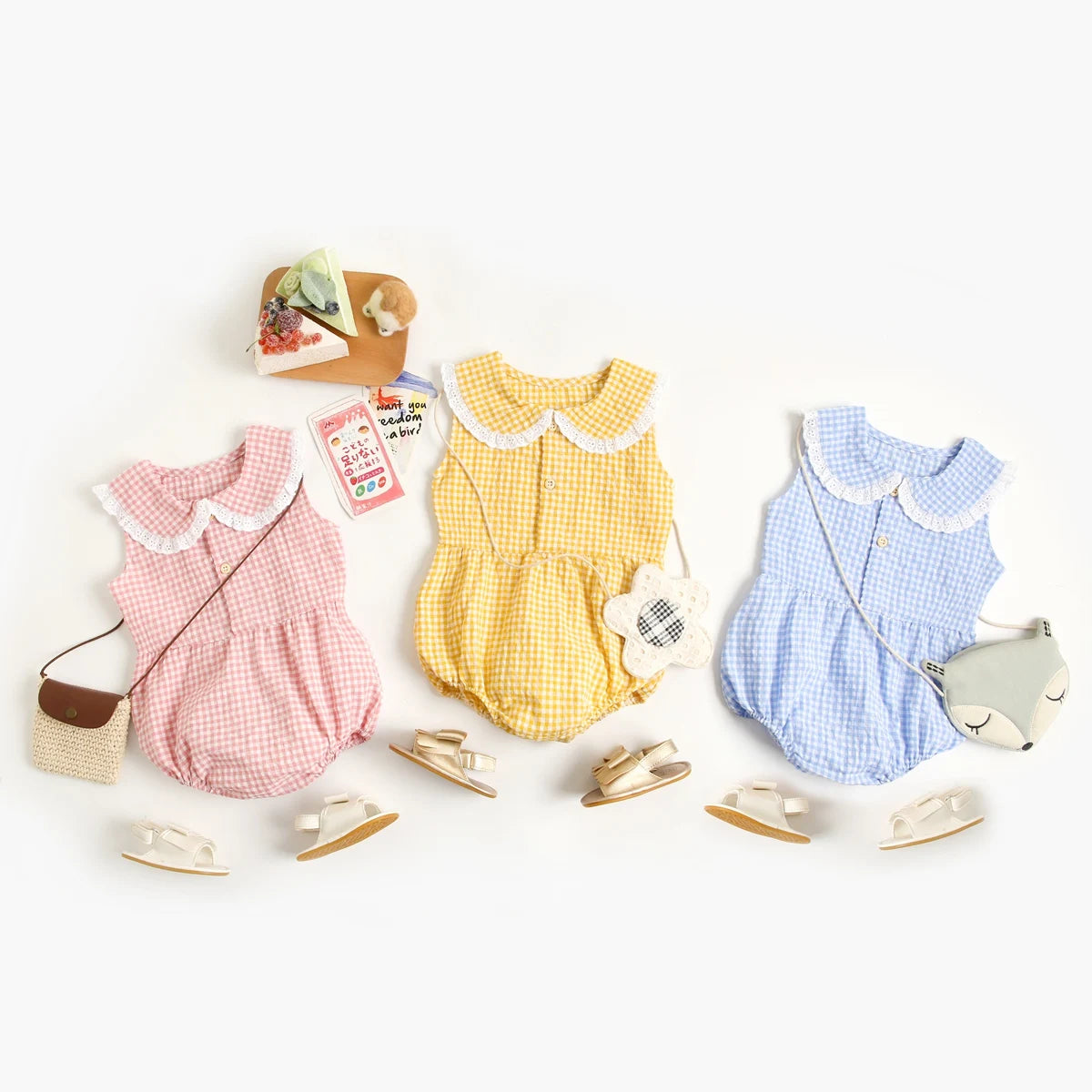 Sanlutoz-Body de algodón para bebé, ropa a cuadros bonita para recién nacido, monos infantiles de princesa sin mangas para niña pequeña