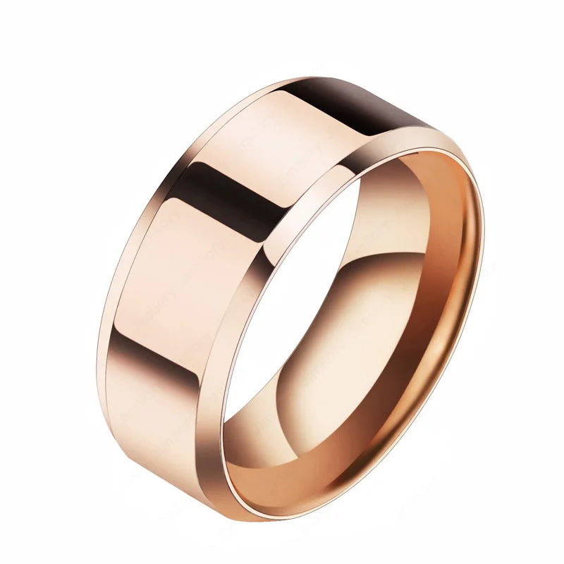 Anillos de boda Auxauxme con nombre personalizado, joyería personalizada con nombre grabado de acero inoxidable y fecha para mujeres y hombres, regalo de joyería de aniversario