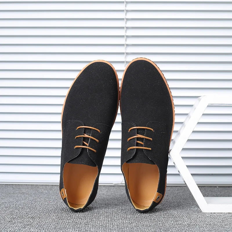 Nuevos zapatos de vestir para hombre, zapatos clásicos de cuero informales para hombres de negocios, zapatos Oxford italianos para hombres, zapatos planos negros, talla 46