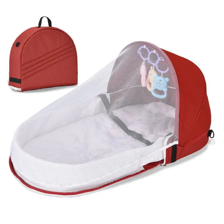 Nido de bebé de viaje multifunción, cuna portátil, plegable, para dormir, con Mosquito