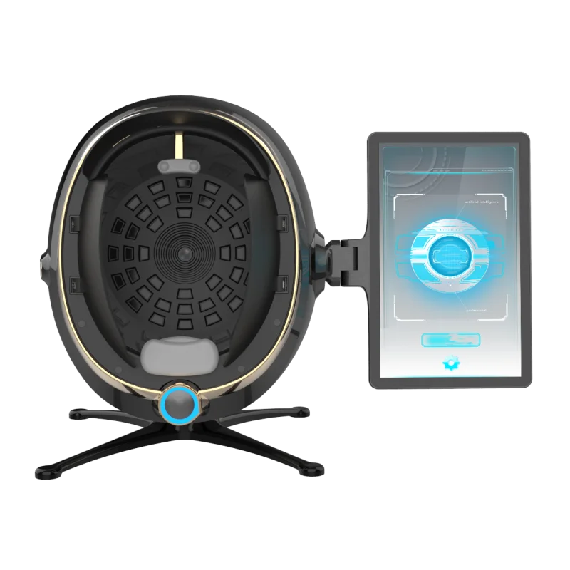 Escáner de piel 3D, analizador Facial, máquina de Monitor, espejo mágico, prueba portátil, Detector en inglés, análisis de prueba de cámara Facial