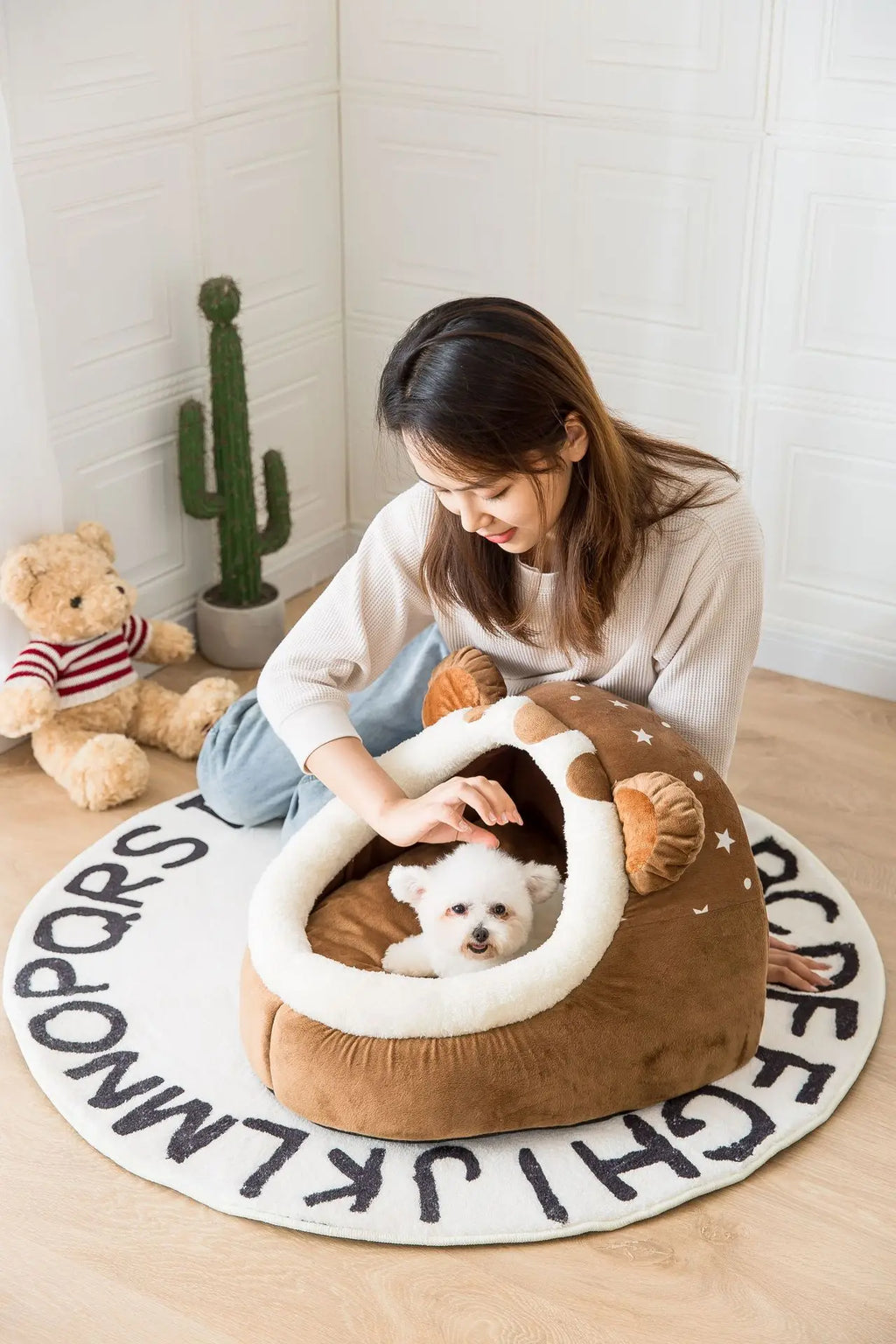 Casa plegable para mascotas, estera para perrera para perros, animales, gatos, nido para gatitos, cesta para perros pequeños, peluche, cueva de Chihuahua, cama, 2022