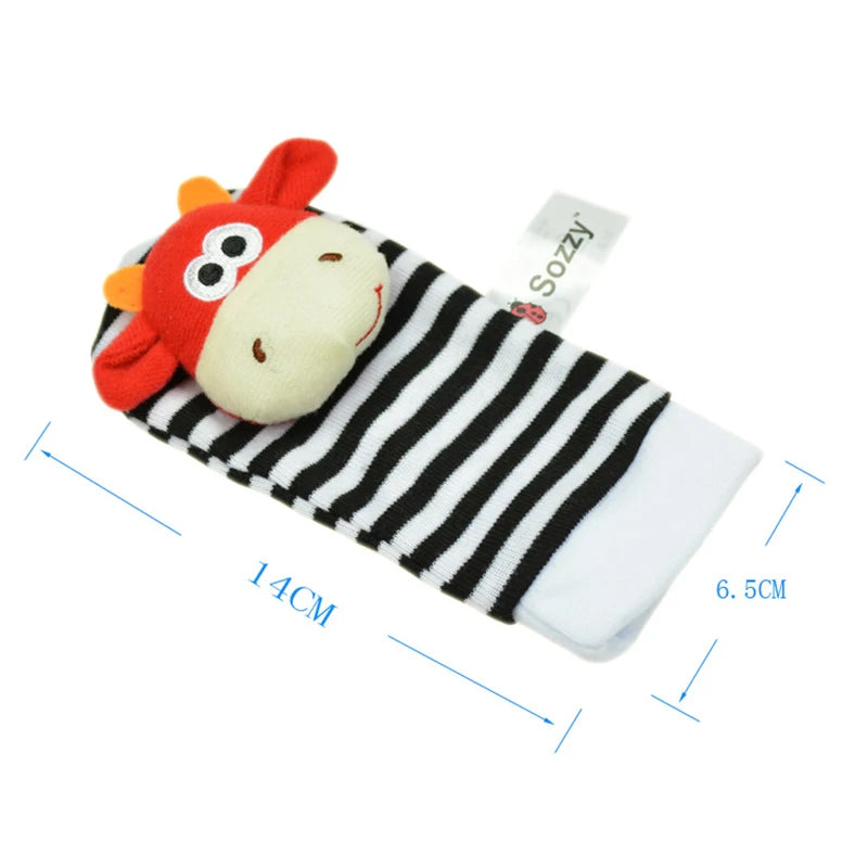 Juguetes de animales de peluche para bebés, sonajeros de muñeca, sonajeros para recién nacidos, juguetes para hacer sonidos, sonajero para bebés de 0 a 12 meses
