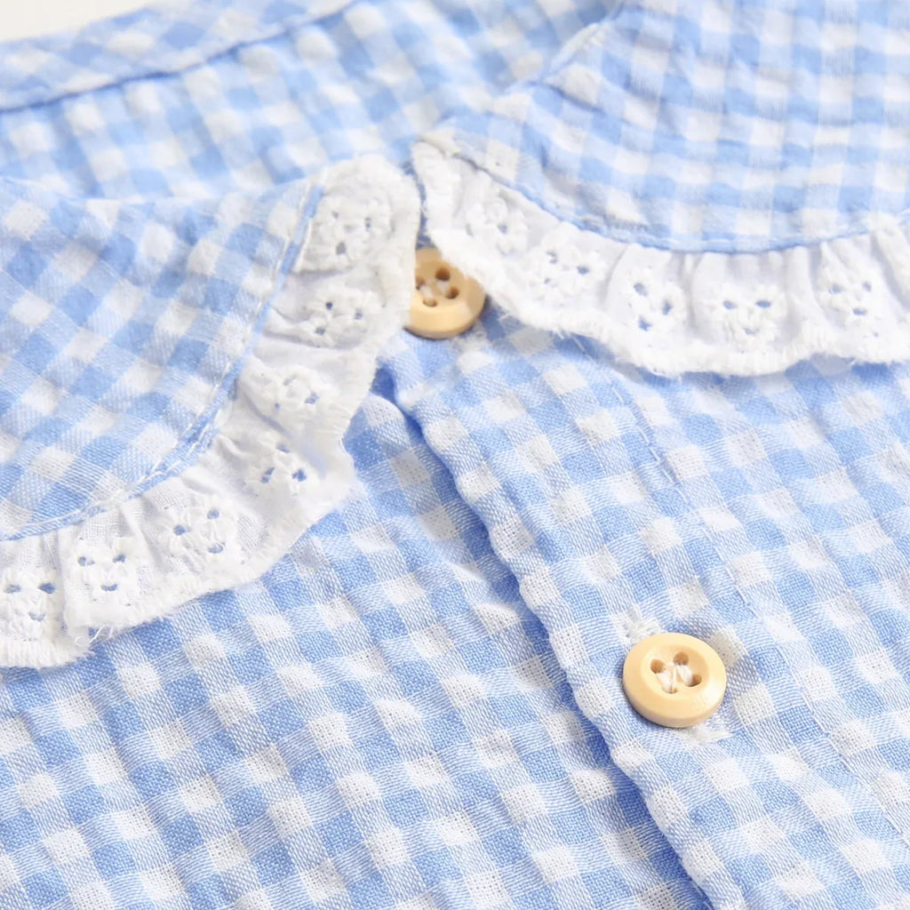 Sanlutoz-Body de algodón para bebé, ropa a cuadros bonita para recién nacido, monos infantiles de princesa sin mangas para niña pequeña