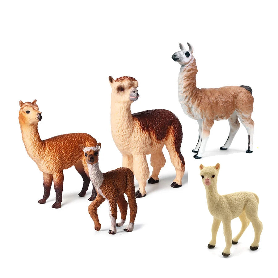 Juego de figuritas de ciervo de alce de simulación, juguete de Cervatillo de cola blanca, modelo de Animal del bosque, figuras familiares, juguetes Toppers de pastel