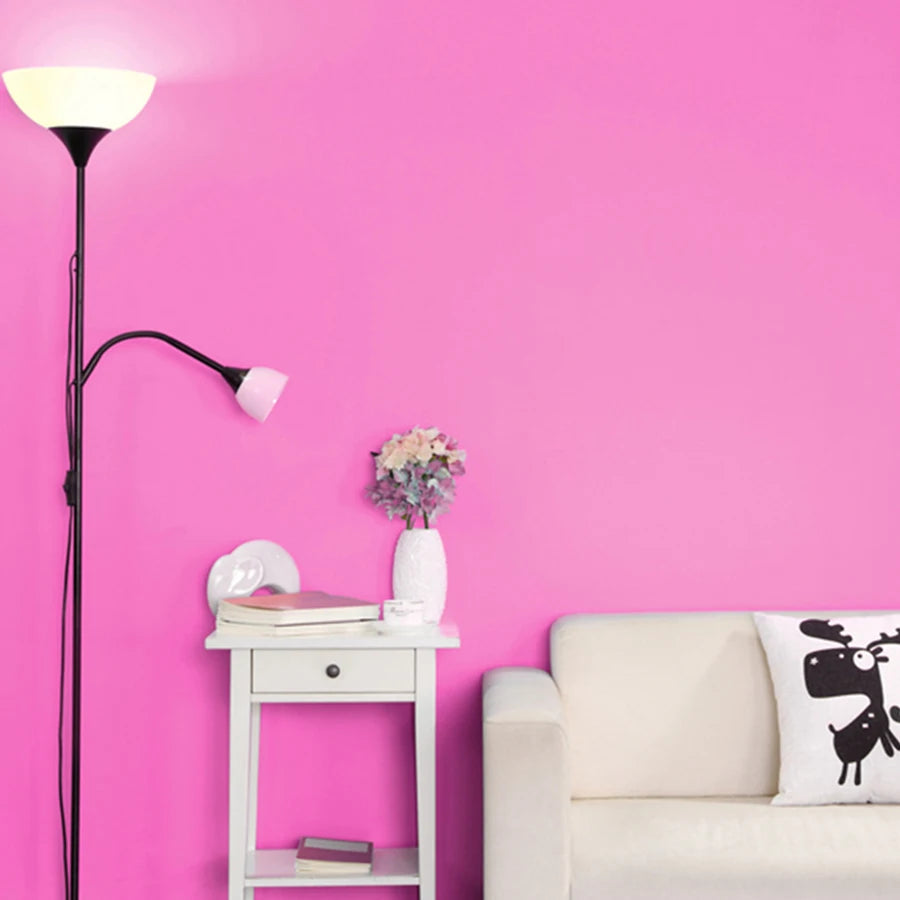 Papel tapiz mate de Color puro de PVC, autoadhesivo para dormitorio, impermeable, pegatina a prueba de humedad, película de renovación para muebles y armarios de escritorio