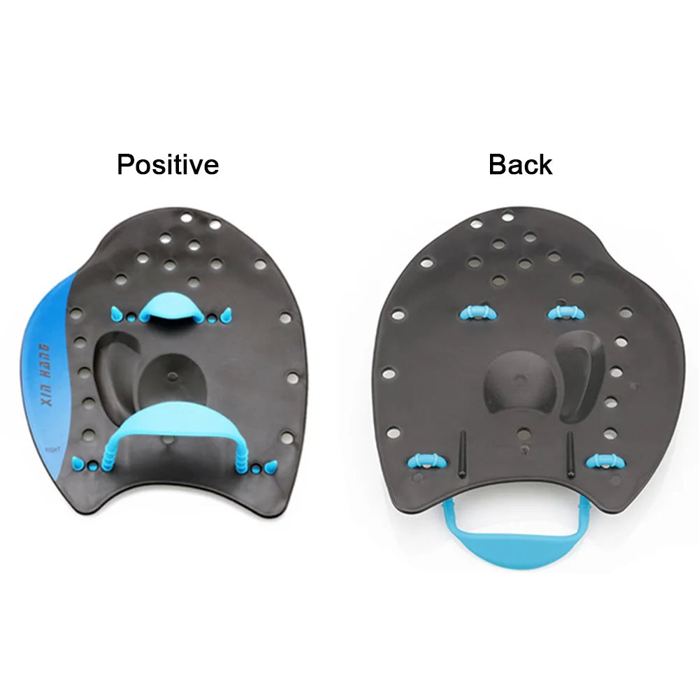 Paletas de natación profesionales, herramientas de corrección para práctica de natación, guantes palmeados de mano de silicona ajustables duraderos para adultos y niños