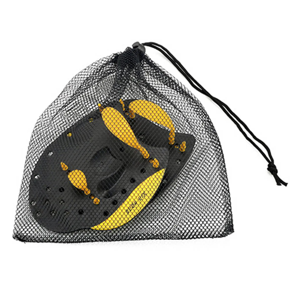 Paletas de natación profesionales, herramientas de corrección para práctica de natación, guantes palmeados de mano de silicona ajustables duraderos para adultos y niños