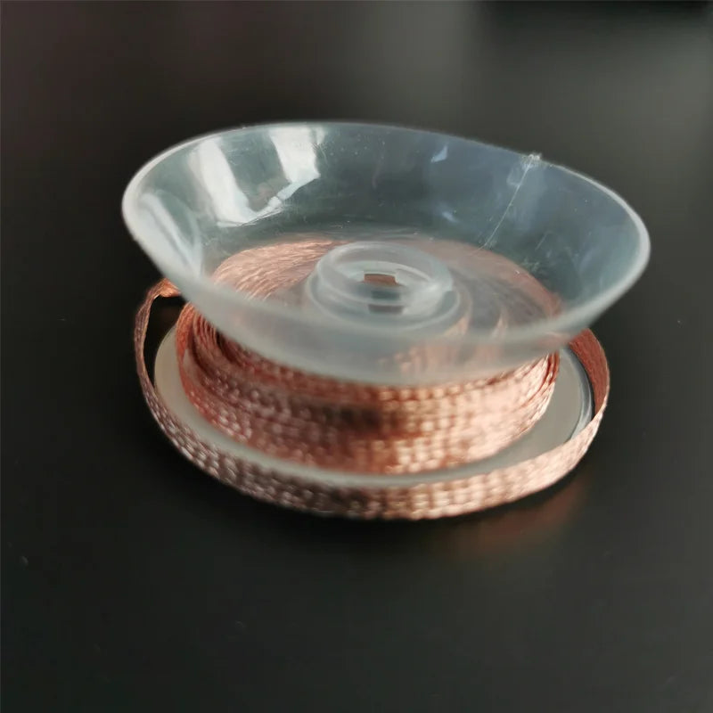 Cables de soldadura de 2,0mm, 3,5mm, 1,5 M, herramienta de reparación de alambre de mecha, removedor de soldadura trenzada, 1 unidad