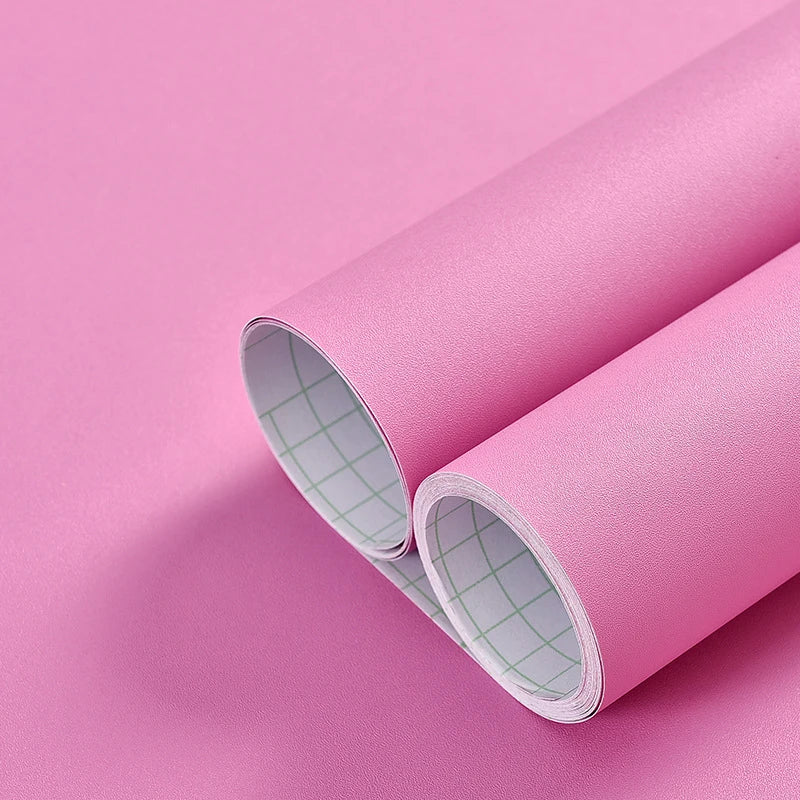 WOKHOME-papel tapiz autoadhesivo de vinilo de Color sólido, papel de Contacto impermeable, pegatina de pared, película, papeles de pared en rollos, decoración del hogar