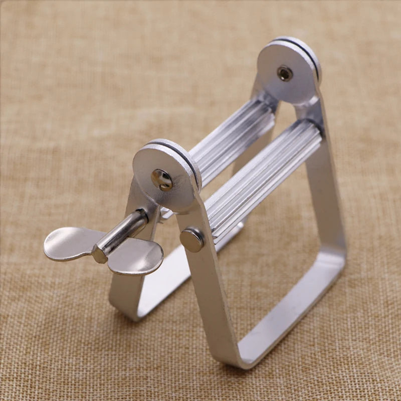 Dispensador Manual de Pasta Dental Metálico, Soporte para Tubos de Pintura, Cosméticos y Cremas