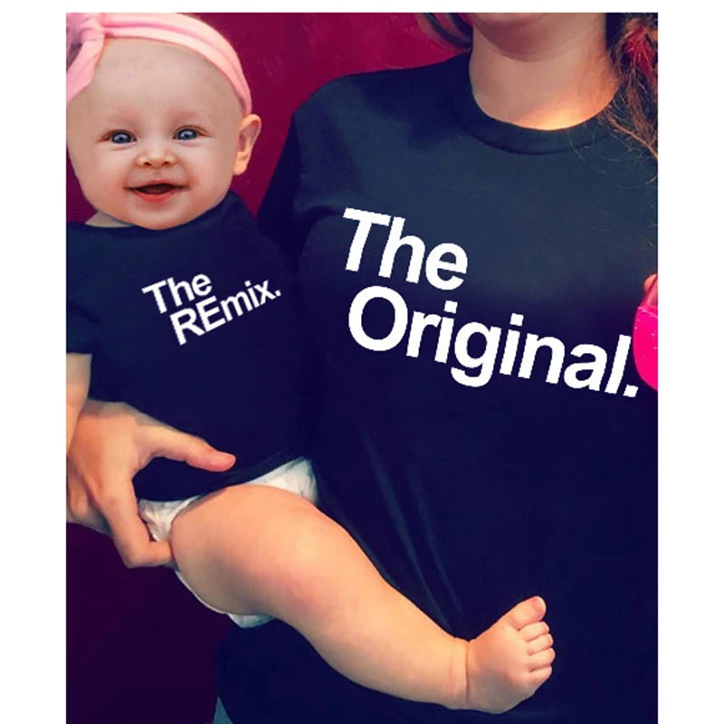 Original/Remix Family Matching-Conjuntos para papá, mamá y niños, indumentaria para la familia, camisetas, regalo Día del Padre
