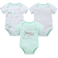 Kavkas, monos para niñas, 6/3 unidades/lote, ropa de algodón de verano para bebés, ropa de manga corta para recién nacidos, ropa para bebés de 0 a 3 meses
