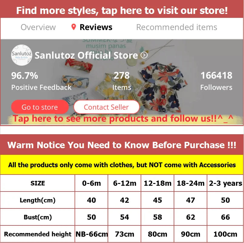 Sanlutoz-monos florales para niñas, ropa de algodón para bebés, monos bonitos para bebés recién nacidos, manga corta