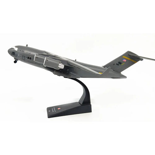 1/200 Ejército de la Marina de los EE. UU. C-17 Globemaster avión de transporte avión de combate modelo de juguete para exhibición interior colección de niños