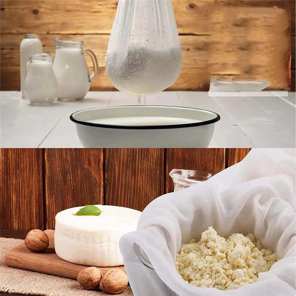 Paño de algodón multifuncional para repostería, filtro de Tofu, leche de soja, vino, utensilios de cocina, tapete para hornear, fermento, herramientas de pastelería