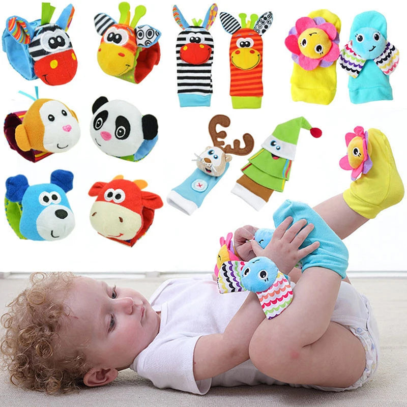 Juguetes de animales de peluche para bebés, sonajeros de muñeca, sonajeros para recién nacidos, juguetes para hacer sonidos, sonajero para bebés de 0 a 12 meses