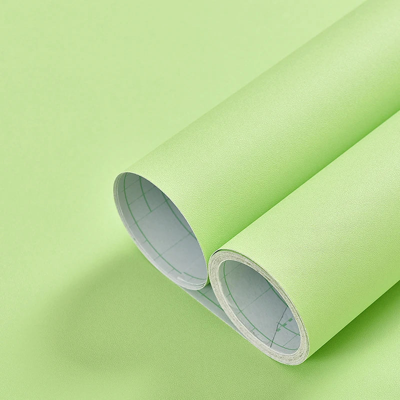 WOKHOME-papel tapiz autoadhesivo de vinilo de Color sólido, papel de Contacto impermeable, pegatina de pared, película, papeles de pared en rollos, decoración del hogar