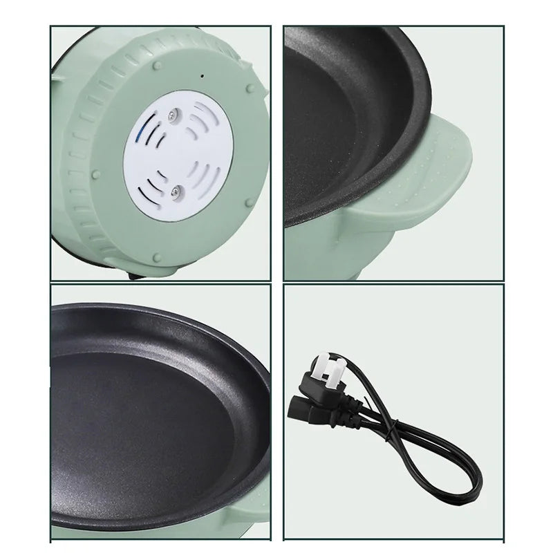 Parrilla eléctrica multifuncional para barbacoa, Mini bandeja cuadrada para hornear eléctrica de 26cm, Wok eléctrico para panqueques y carne, bandeja para freír de cocina