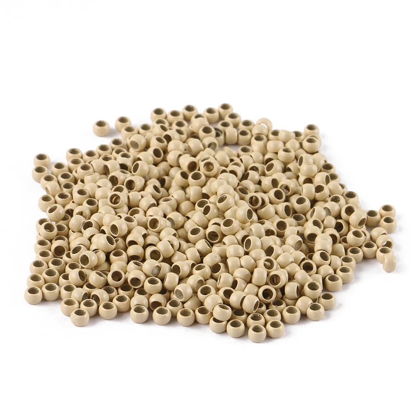 1000 piezas de nano anillos de 4,0 mm para extensión de cabello 13 #   color rubio