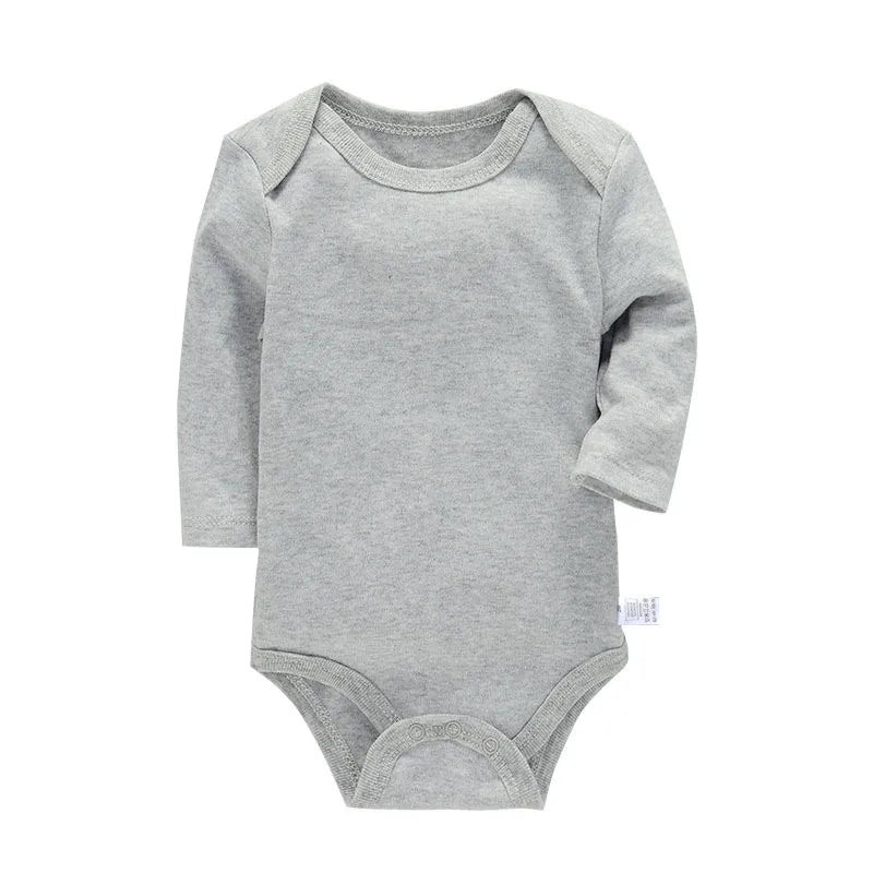 Lawadka-Body de algodón para recién nacidos, ropa de manga larga para las cuatro estaciones, ropa para bebés y niños, mono, peleles sólidos para bebés de 3 a 24M