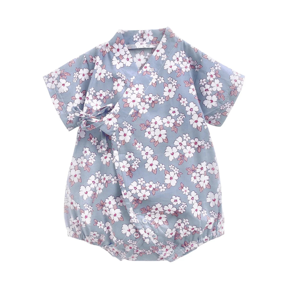Sanlutoz-monos florales para niñas, ropa de algodón para bebés, monos bonitos para bebés recién nacidos, manga corta