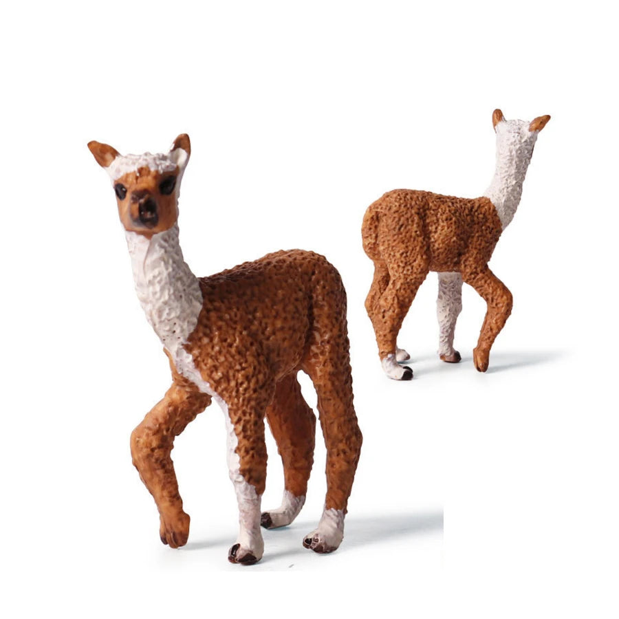 Juego de figuritas de ciervo de alce de simulación, juguete de Cervatillo de cola blanca, modelo de Animal del bosque, figuras familiares, juguetes Toppers de pastel