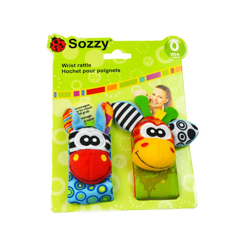 Juguetes de animales de peluche para bebés, sonajeros de muñeca, sonajeros para recién nacidos, juguetes para hacer sonidos, sonajero para bebés de 0 a 12 meses