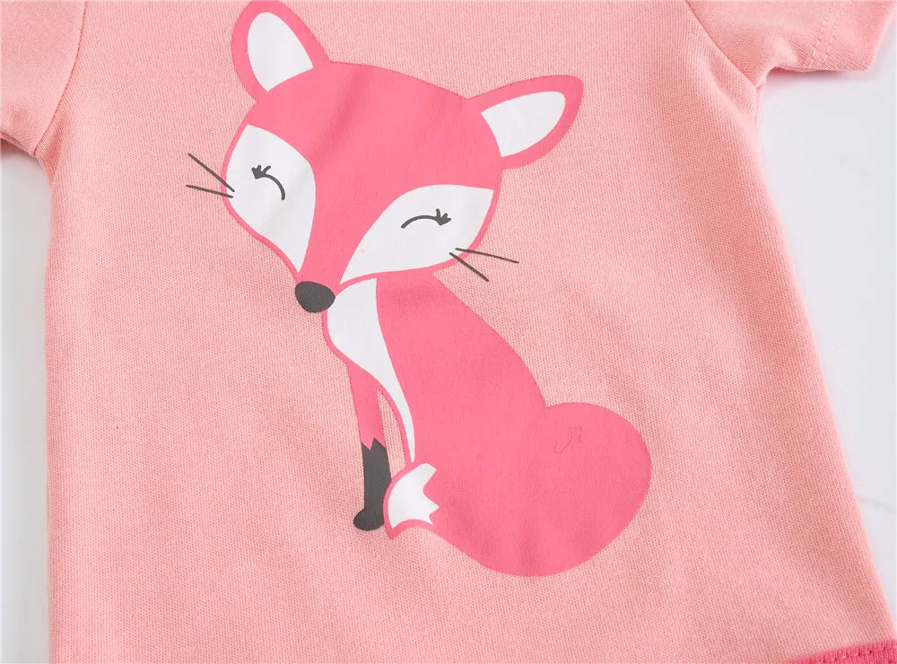 Kavkas, monos para niñas, 6/3 unidades/lote, ropa de algodón de verano para bebés, ropa de manga corta para recién nacidos, ropa para bebés de 0 a 3 meses