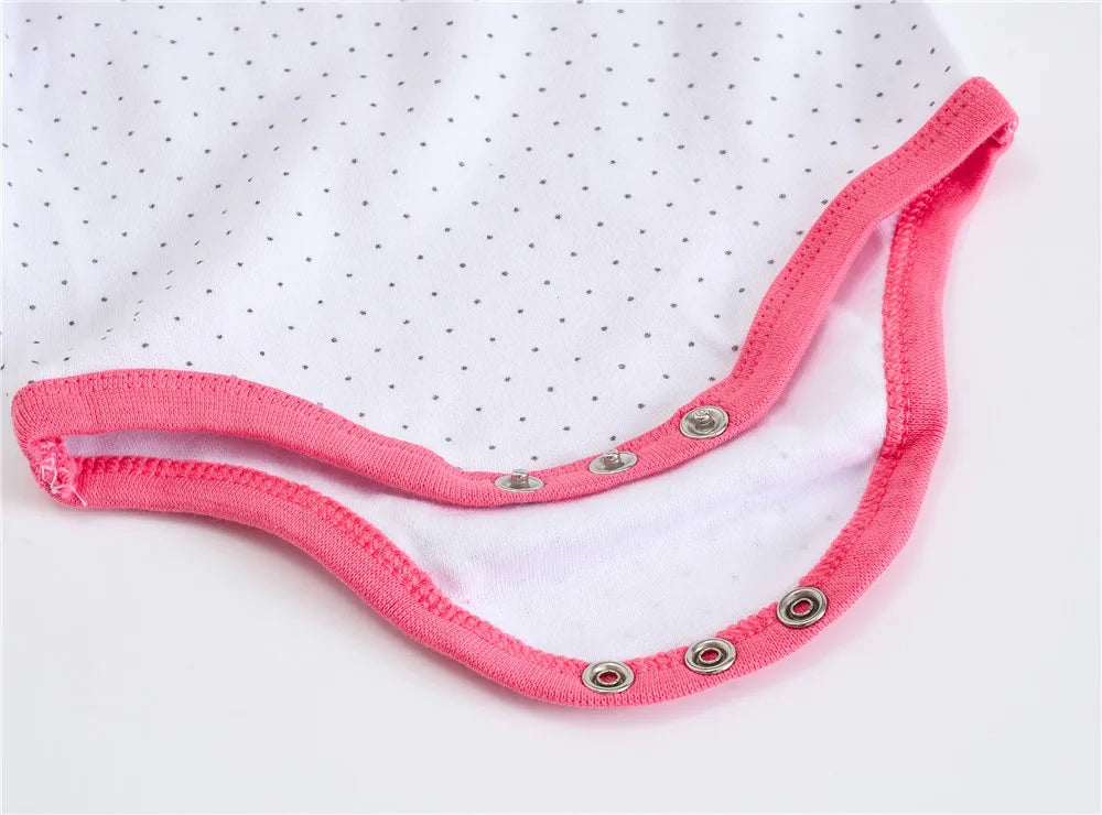 Kavkas, monos para niñas, 6/3 unidades/lote, ropa de algodón de verano para bebés, ropa de manga corta para recién nacidos, ropa para bebés de 0 a 3 meses