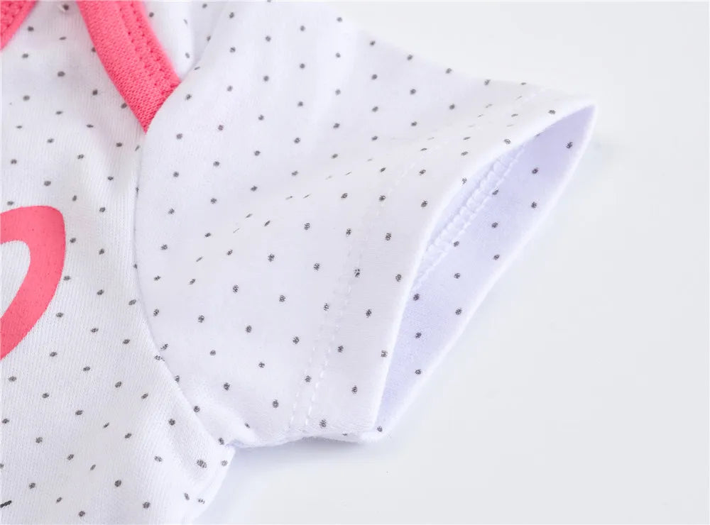 Kavkas, monos para niñas, 6/3 unidades/lote, ropa de algodón de verano para bebés, ropa de manga corta para recién nacidos, ropa para bebés de 0 a 3 meses